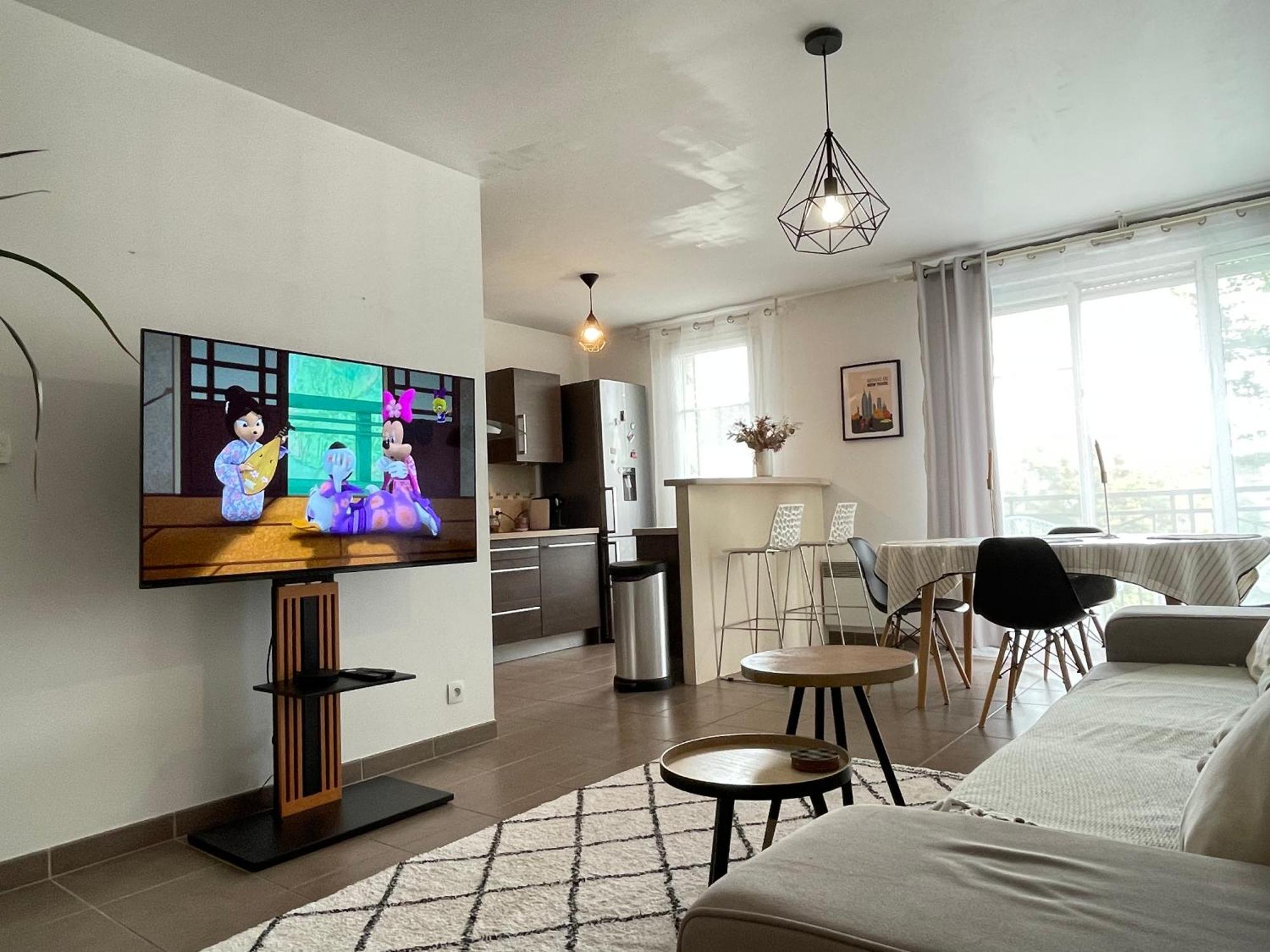 Duplex Moderne 8Per&3Ch&10 Min Disney&Parking Free Magny-le-Hongre Ngoại thất bức ảnh